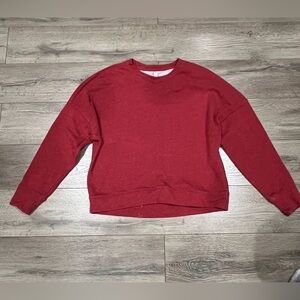 Fabletics Women’s Red Crewneck Sweater. Size M